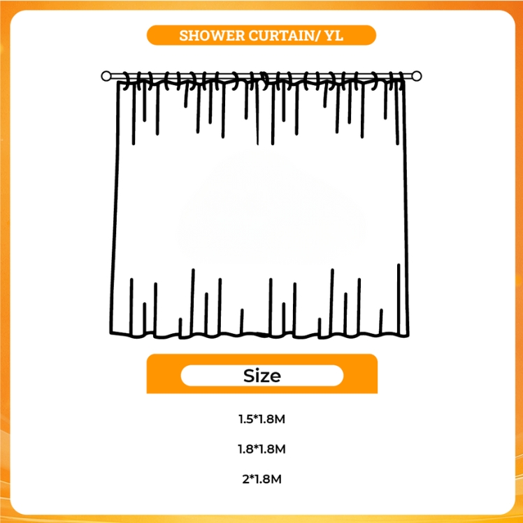 3D shower curtain - Dan Da Dan Shop