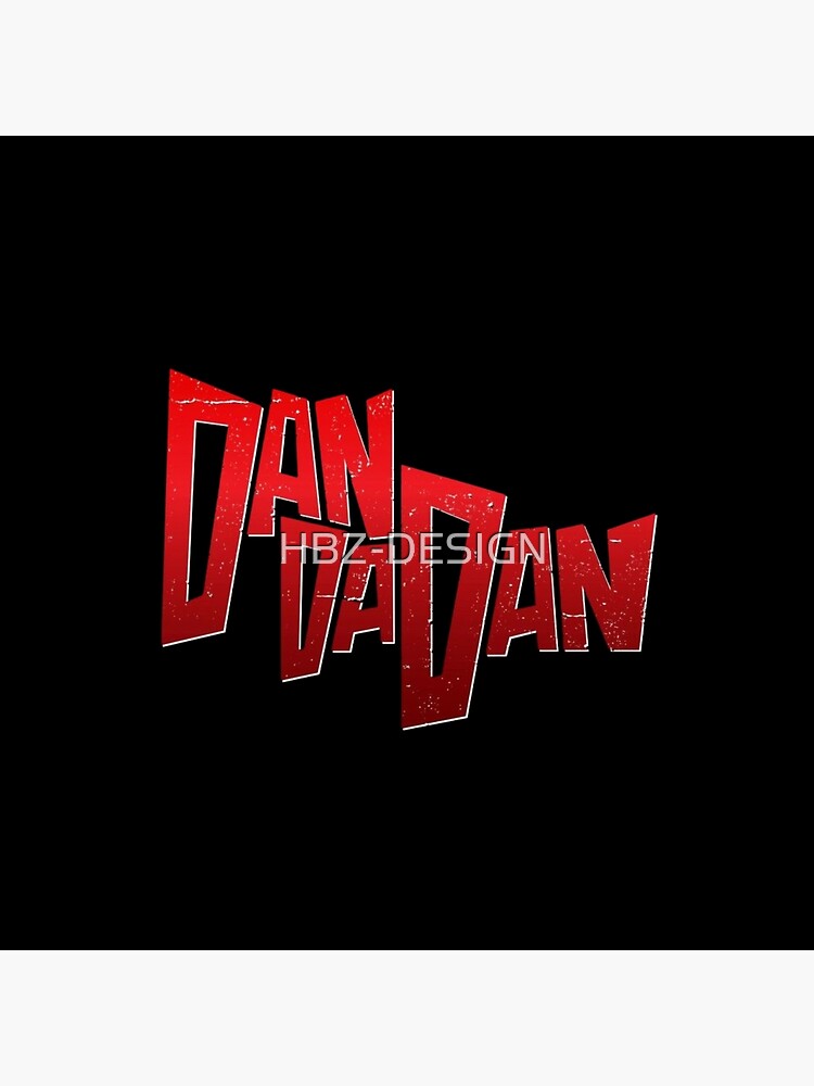 Dan Da Dan Red Logo Throw Pillow - Image 2