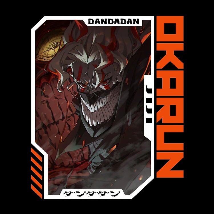 Okarun Dandadan Orange Text Tote Bag - Image 2