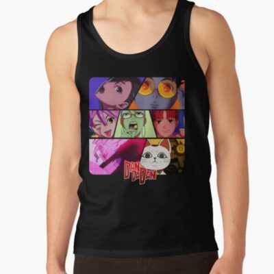 Funny Vintage Retro Cat Anime Character 90s Cute Tank Top