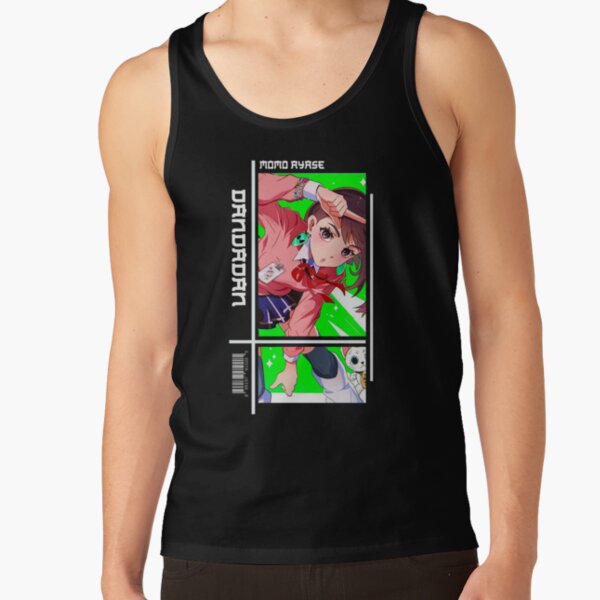 Momo Ayase Dandadan Green Background Tank Top