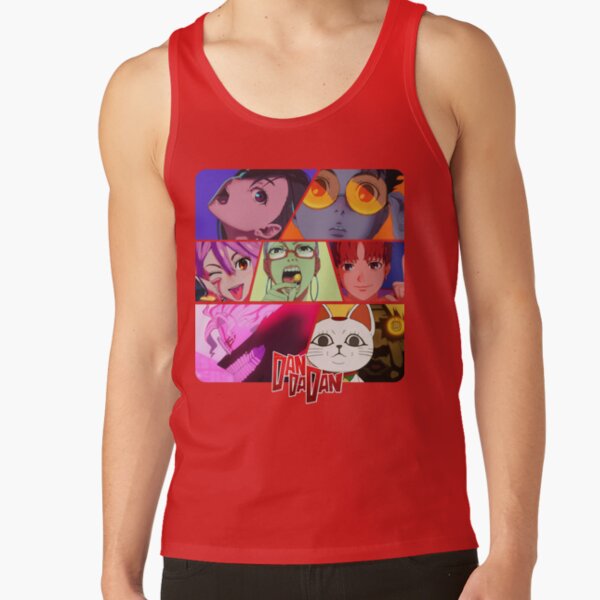 Funny Vintage Retro Cat Anime Character 90s Cute Tank Top - Image 4