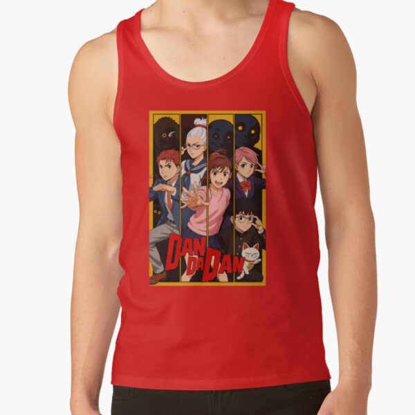 Cat Retro Cute Funny 90s Character Anime Vintage Tank Top - Image 4