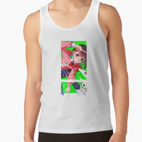 Momo Ayase Dandadan Green Background Tank Top - Image 2