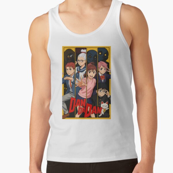 Cat Retro Cute Funny 90s Character Anime Vintage Tank Top - Image 2