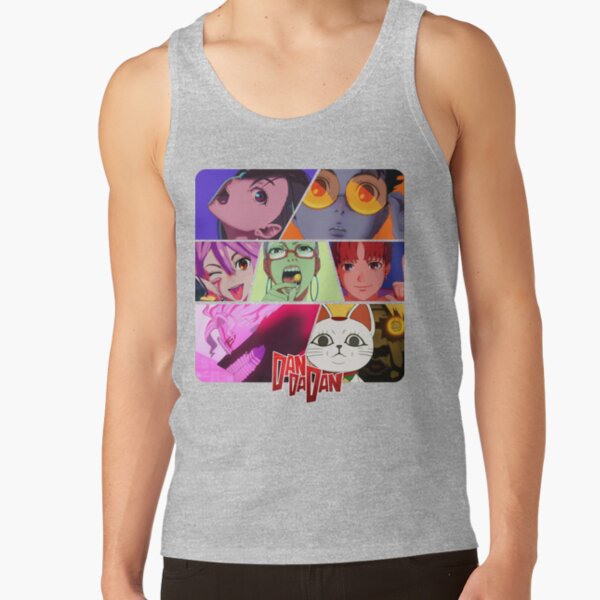 Funny Vintage Retro Cat Anime Character 90s Cute Tank Top - Image 3