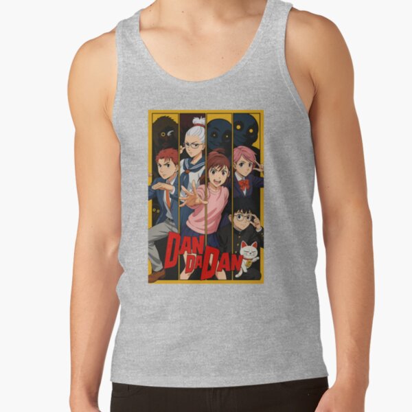 Cat Retro Cute Funny 90s Character Anime Vintage Tank Top - Image 3