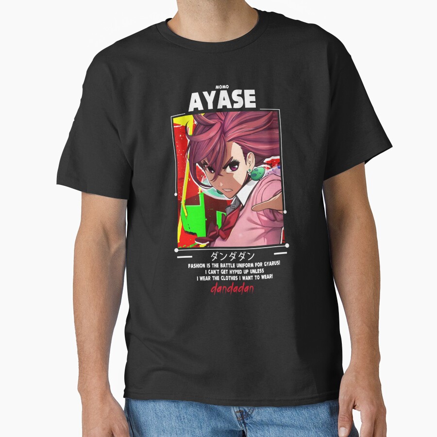 Momo Ayase Dandadan Colorful T-shirt