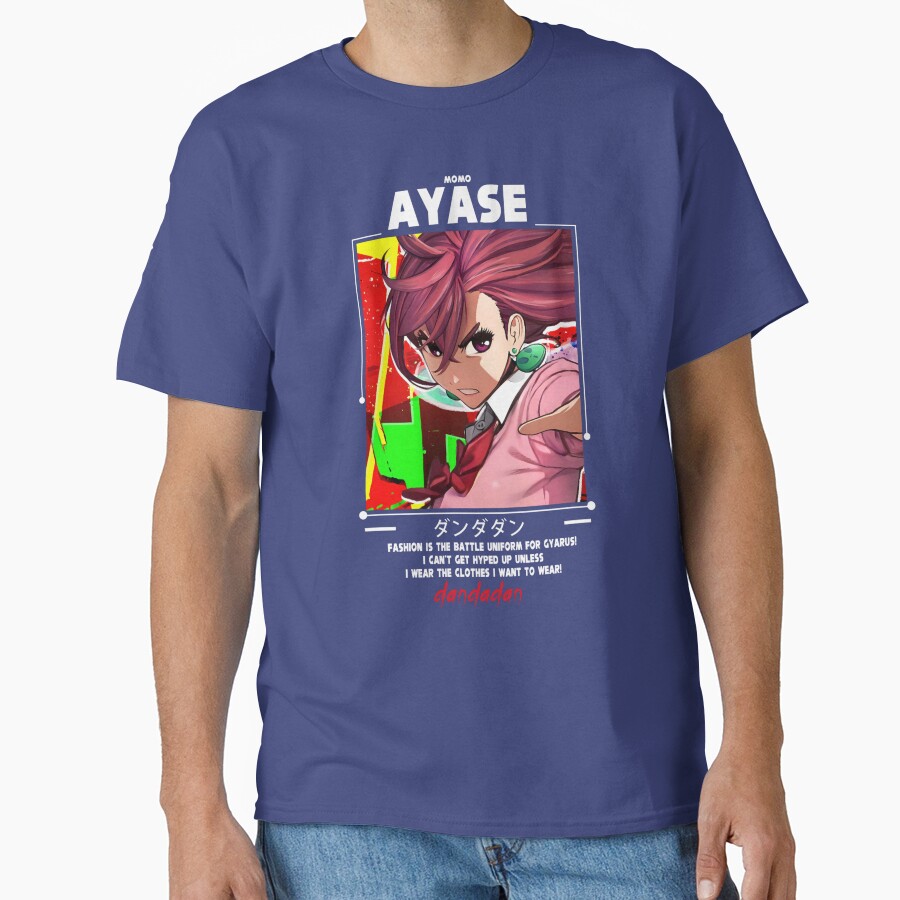 Momo Ayase Dandadan Colorful T-shirt - Image 4
