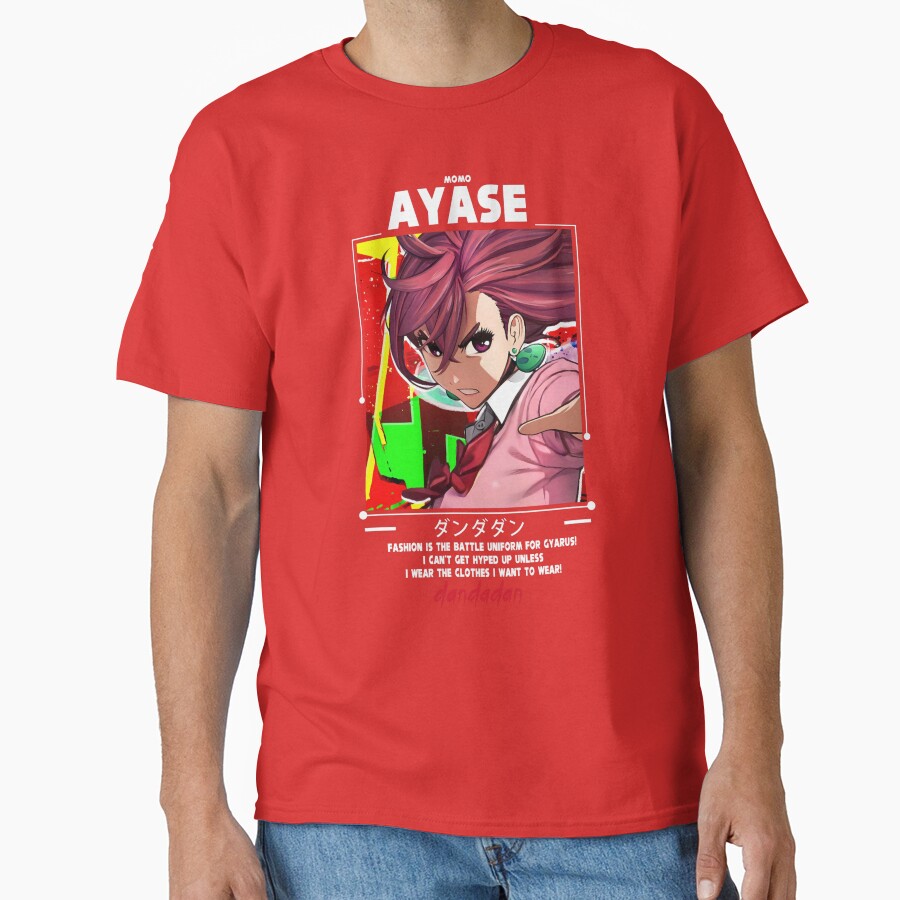 Momo Ayase Dandadan Colorful T-shirt - Image 5