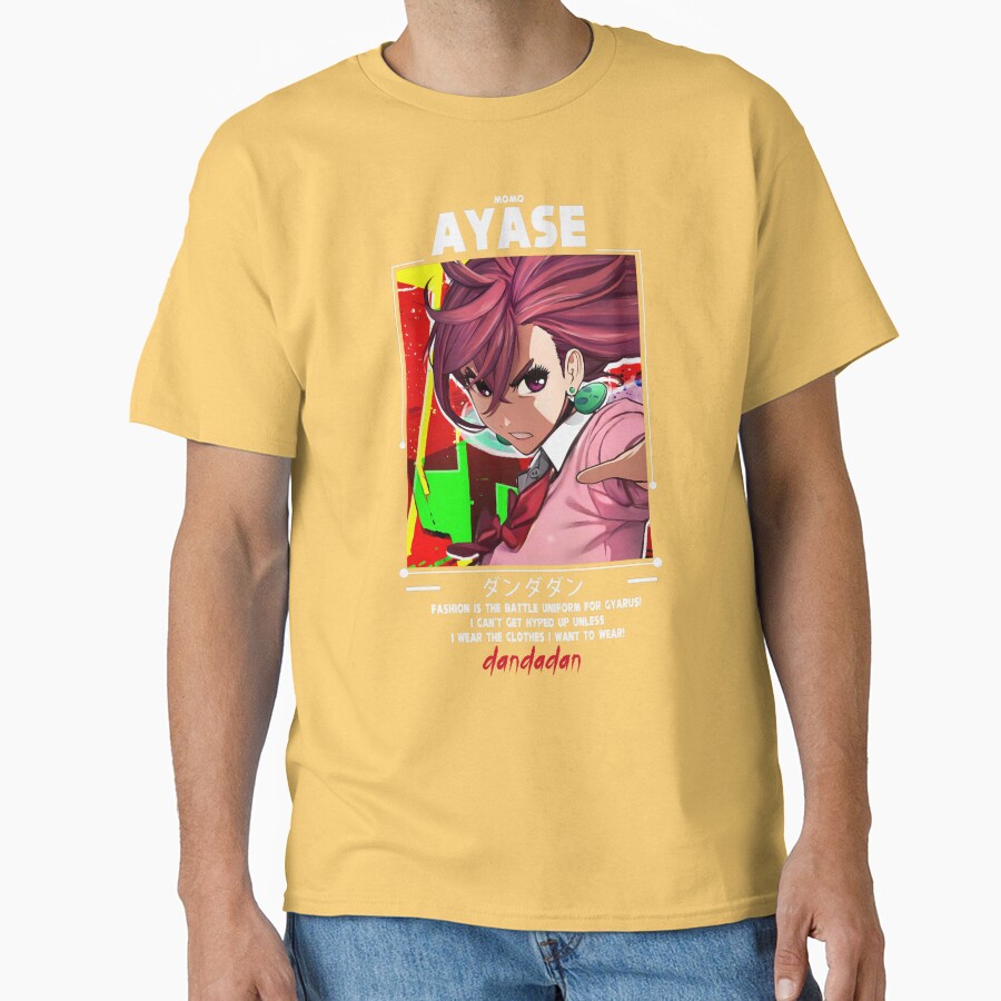 Momo Ayase Dandadan Colorful T-shirt - Image 6