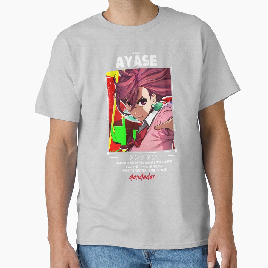 Momo Ayase Dandadan Colorful T-shirt - Image 3