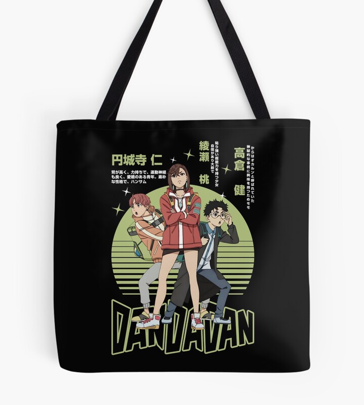 Dandadan Funny Trio Tote Bag
