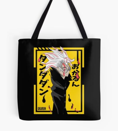 Okarun Dandadan Yellow Background Tote Bag