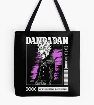Okarun Dandadan Purple Background Tote Bag