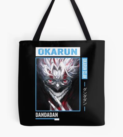 Okarun Dandadan Blue Text Tote Bag