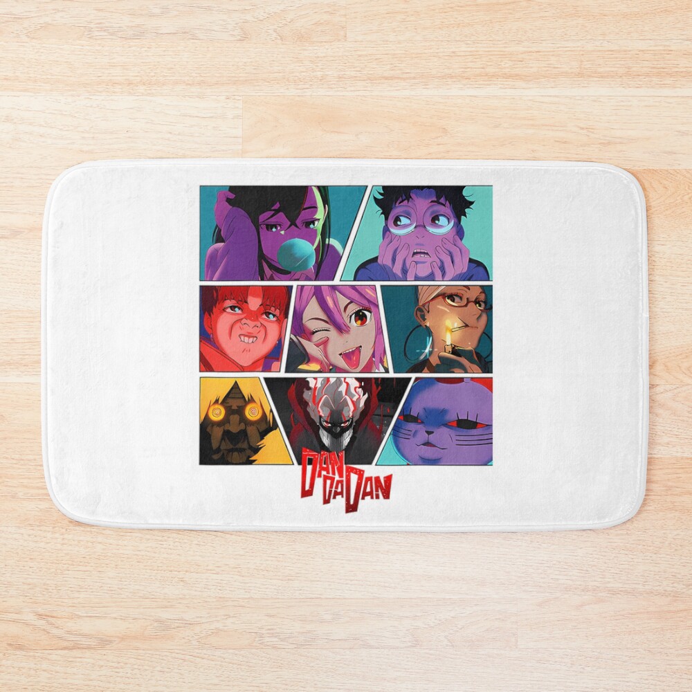 Cool Shonens Mangas Anime Dandadans For Kids For Boys Gift For Anime Fan Bath Mat