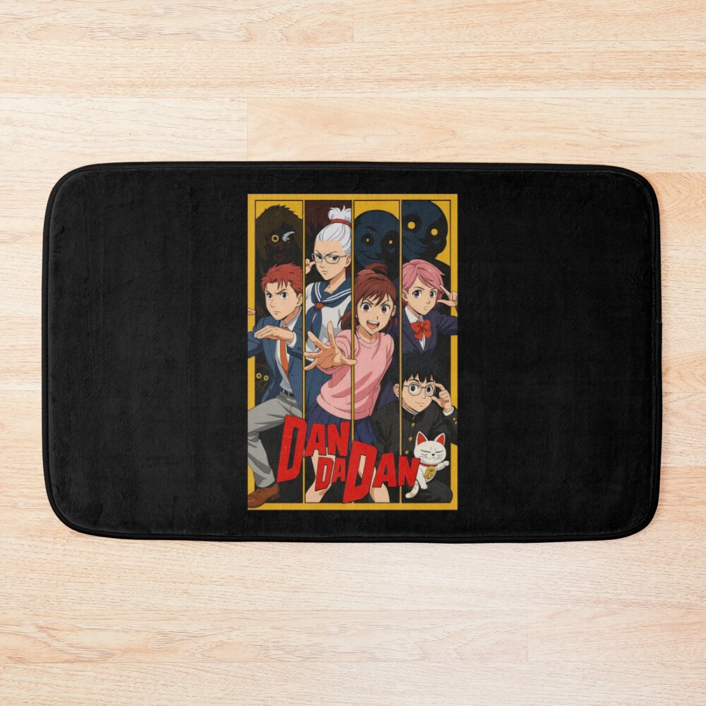 Cat Retro Cute Funny 90s Character Anime Vintage Bath Mat
