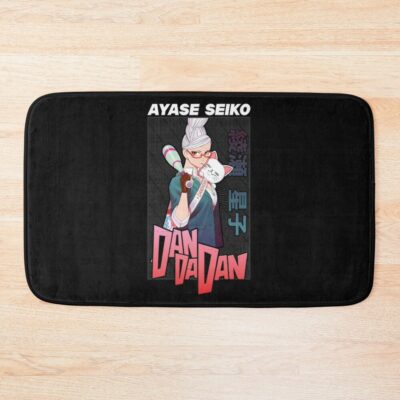 White Hair Girl Bath Mat