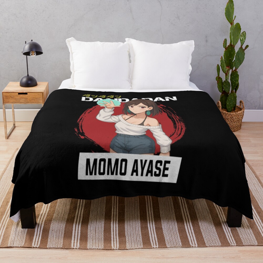 Momo Ayase Dandadan Cute Throw Blanket