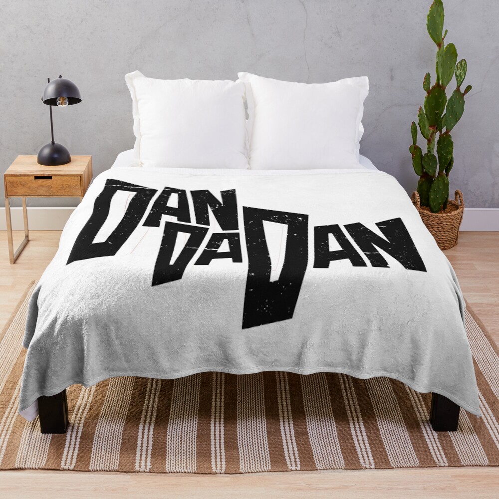 Fiery Warrior Inspired By Dan Da Dan Throw Blanket