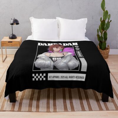 Momo Ayase Dandadan Sexy Throw Blanket