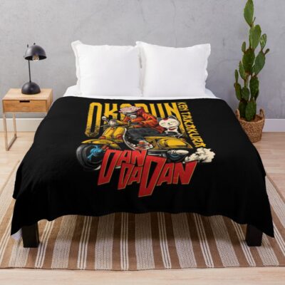 Vintage 90s Funny Retro Cat Cute Character Anime Throw Blanket