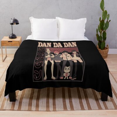 Character Anime 90s Retro Cat Cute Vintage Funny Throw Blanket