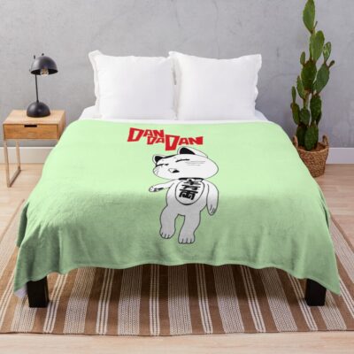 Dan Da Dan Lucky Cat Throw Blanket