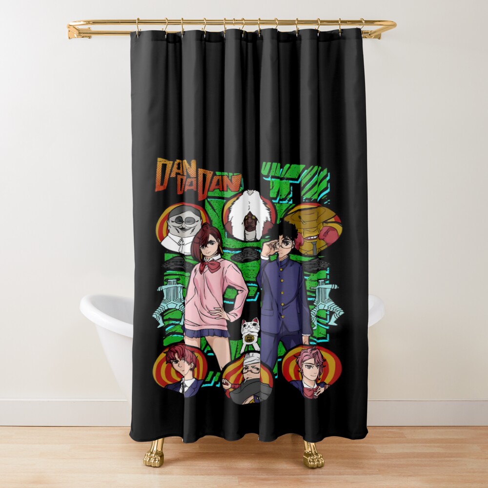 Dandadan Team Shower Curtain