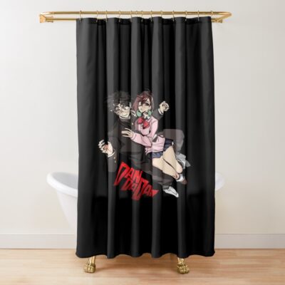 Dan Da Dan Ken Takakura And Momo Shower Curtain