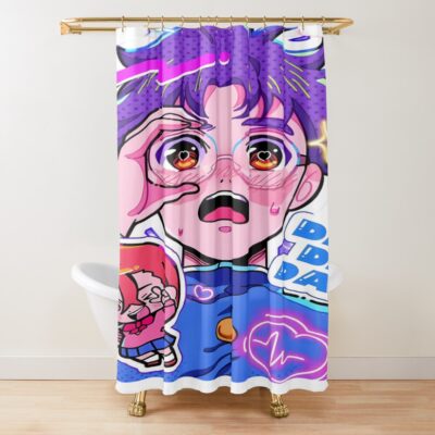 Okarun And Momo Cora Shower Curtain