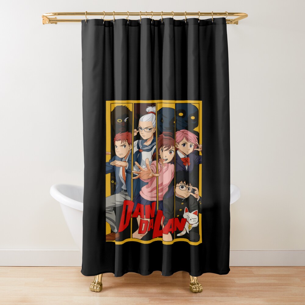 Cat Retro Cute Funny 90s Character Anime Vintage Shower Curtain
