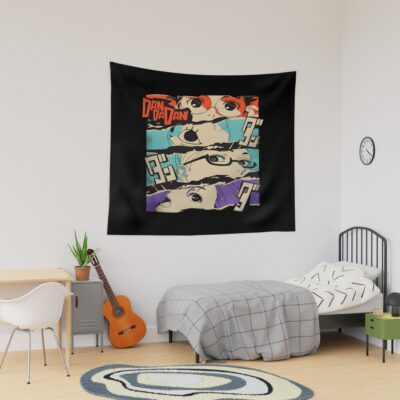 Retro Character Vintage Cat Cute Anime Funny 90s Tapestry