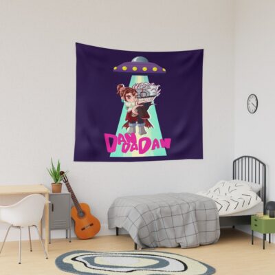 Momo And Okarun Tapestry