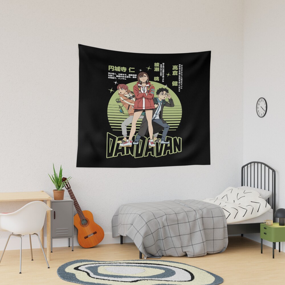Dandadan Funny Trio Tapestry
