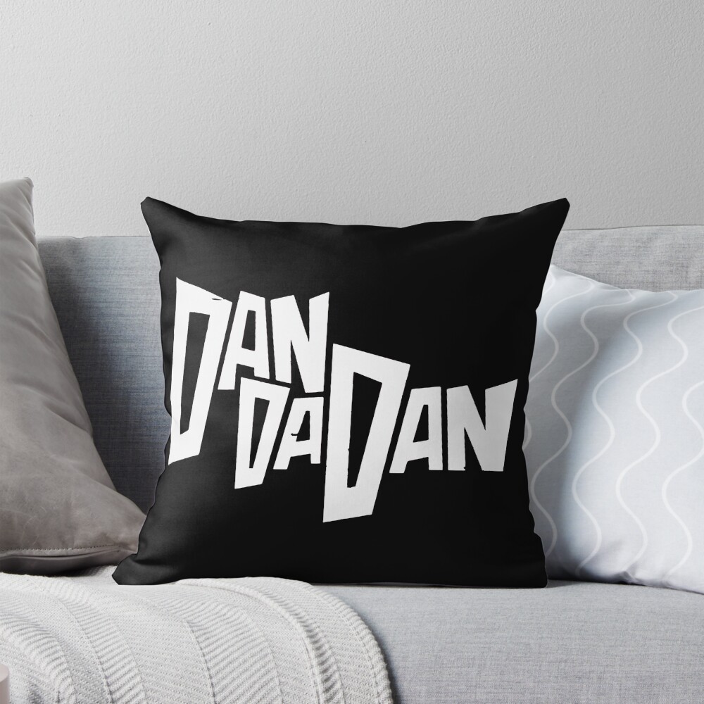 Dandadan High Definition Fonts Throw Pillow
