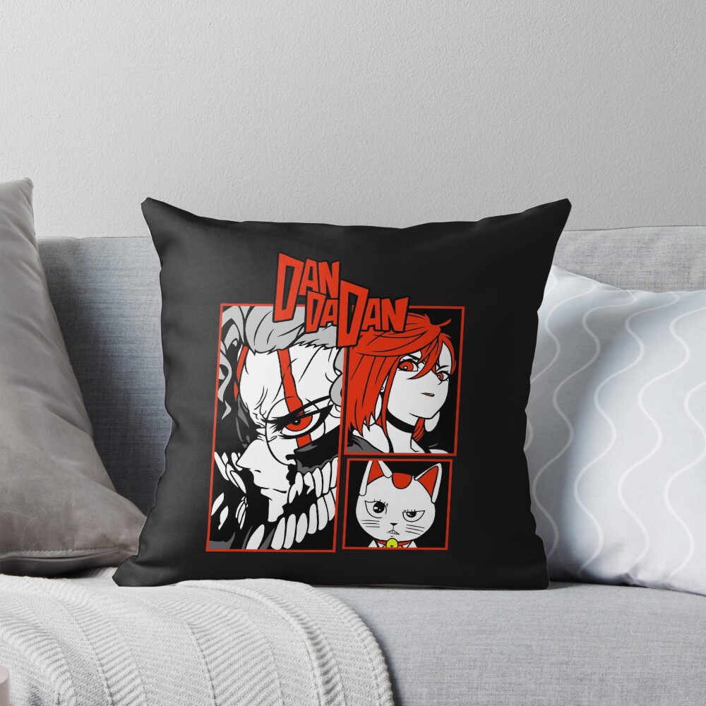 Ddn V2 07 Three Characters Throw Pillow