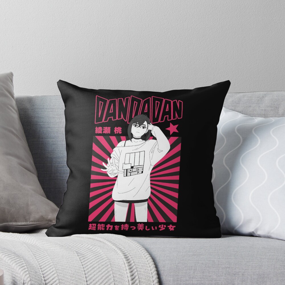 Dandadan Cute Momo Throw Pillow