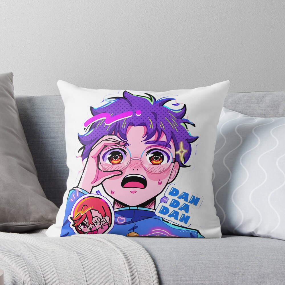 Okarun And Momo Cora Throw Pillow