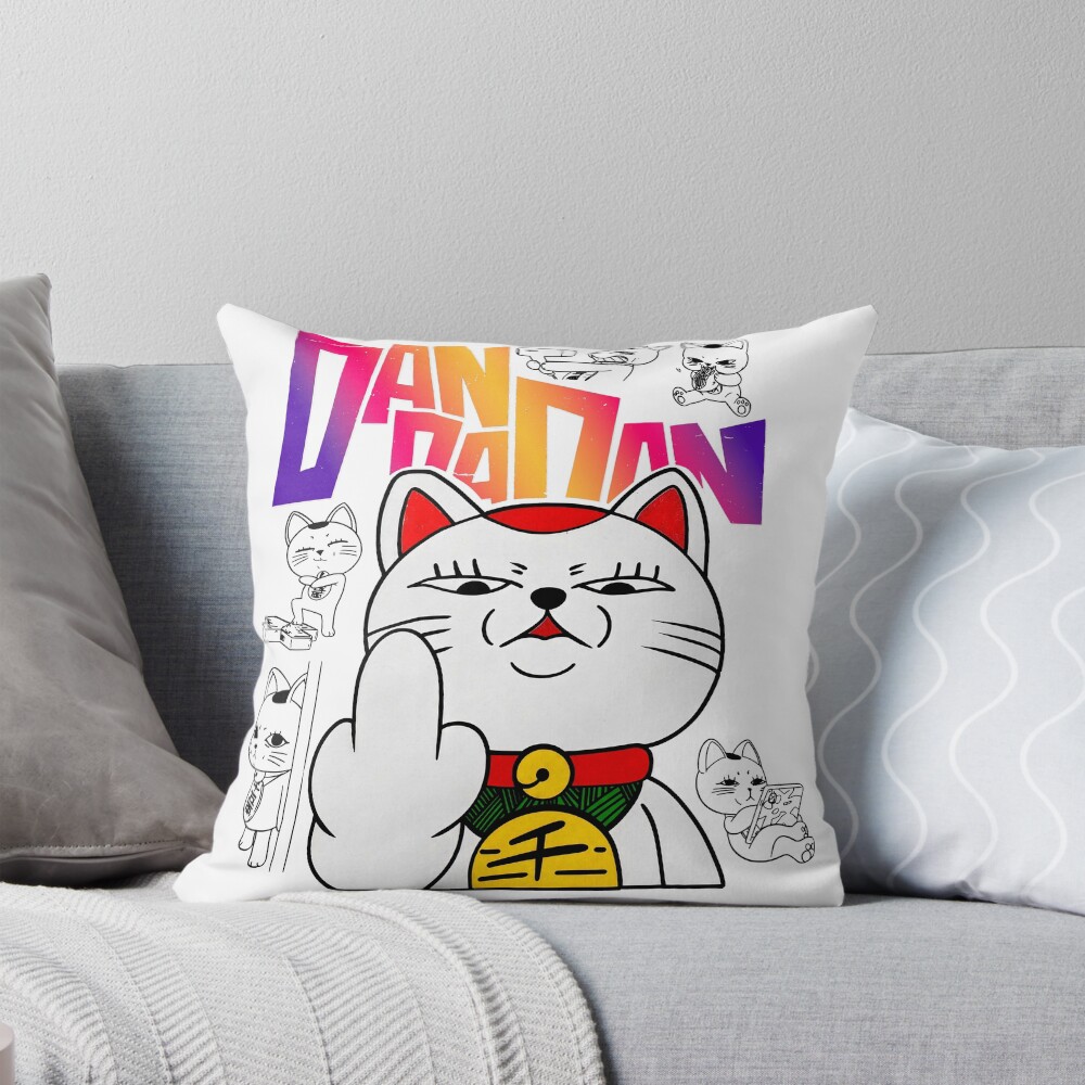 Turbo Granny Finger Throw Pillow
